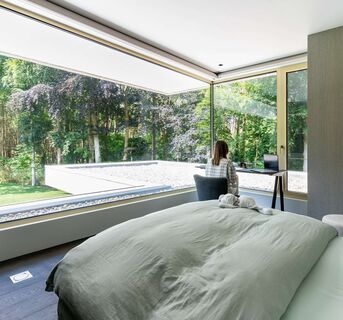 MasterLine 8 Ramen, HiFinity Schuifsystemen, MasterPatio Schuifsystemen, MasterLine 8 Deuren en MasterLine 8-HI Deuren - Moderne villa in Haasdonk gelegen in Haasdonk, België