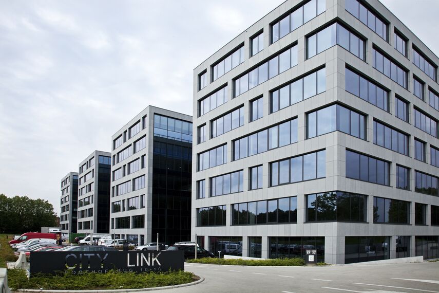 ConceptWall 50 Murs rideaux, ConceptSystem 68 Portes et ConceptSystem 68 Fenêtres - Office building City Link Kantoren Berchem situé à Berchem, Belgique