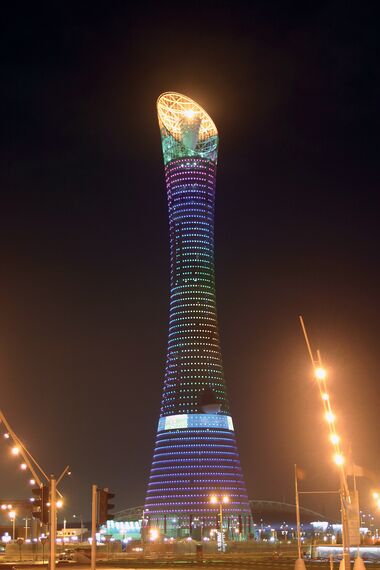 ConceptWall 50 Glasgevels en ConceptWall 86 Glasgevels - Aspire Tower gelegen in Doha, Qatar