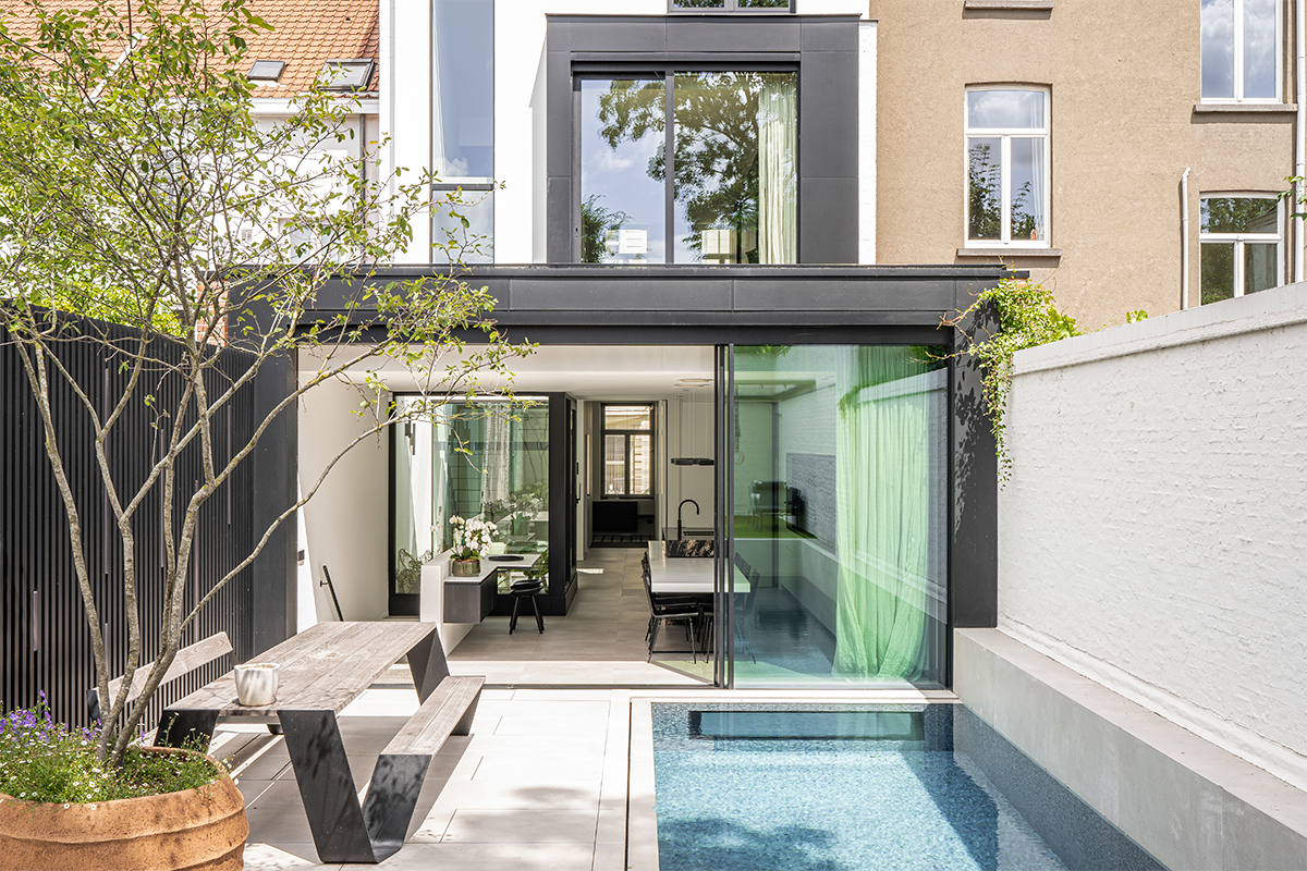 Aanbouw met Reynaers Aluminium schuifraam