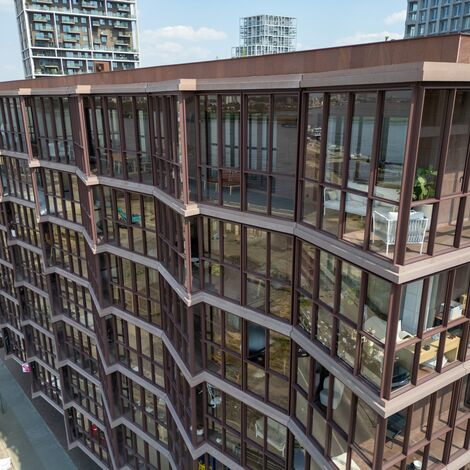 EcoSystem 45Pa Ramen - Verlengde leefruimte dankzij wintertuinen voor Huis aan de Kade gelegen in Antwerp, België