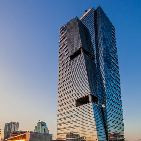 CW 50-SC Glasgevels - Business center Paragon Tower gelegen in Ankara, Turkije