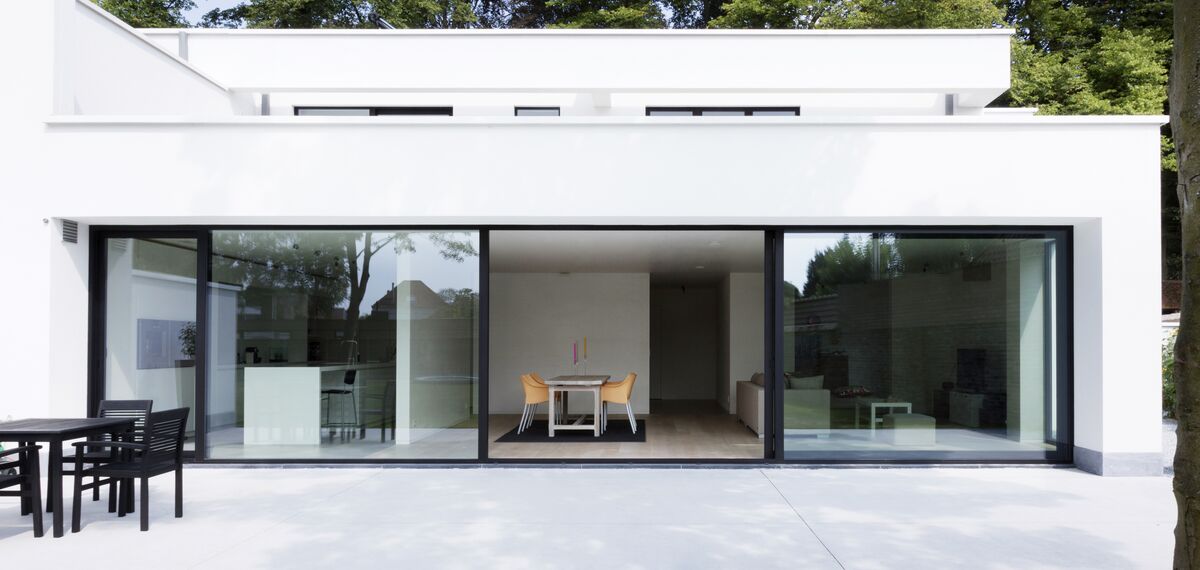 Moderne woning met Reynaers Aluminium ramen