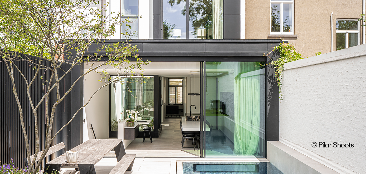 Leefveranda met keuken