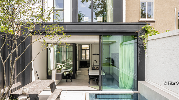 Leefveranda met keuken