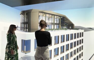 ConceptWall 50 Glasgevels en MasterLine 8 Ramen - Herontwikkelingsproject The First in Brussel gelegen in Brussels, België